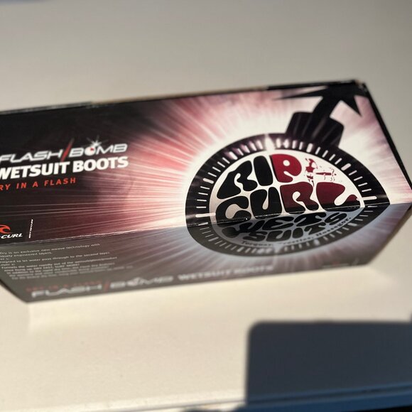 Rip Curl Flash Bomb Wetsuit Booties 3MM Hidden Split Toe, Sz. 8M - Picture 4 of 12